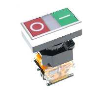 شاسی با دو کنتاکت مدلPFP-50 دوبل ساده کنتاکت1NO 1NCرنگ قرمز