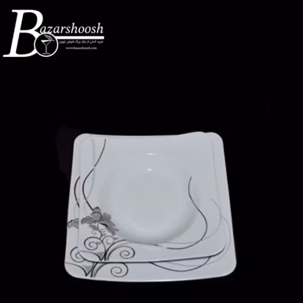 سرویس چینی غذاخوری 92پارچه تقدیس طرح آروین 12نفره فیوچر