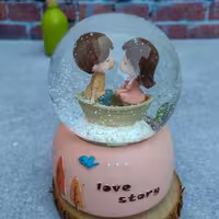 گوی پمپی موزیکال دختر پسر قایق سوار سایز بزرگ 