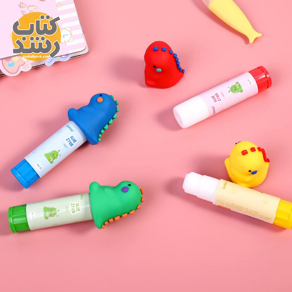 چسب ماتیکی فانتزی طرح دایناسور رنگی WEIBO