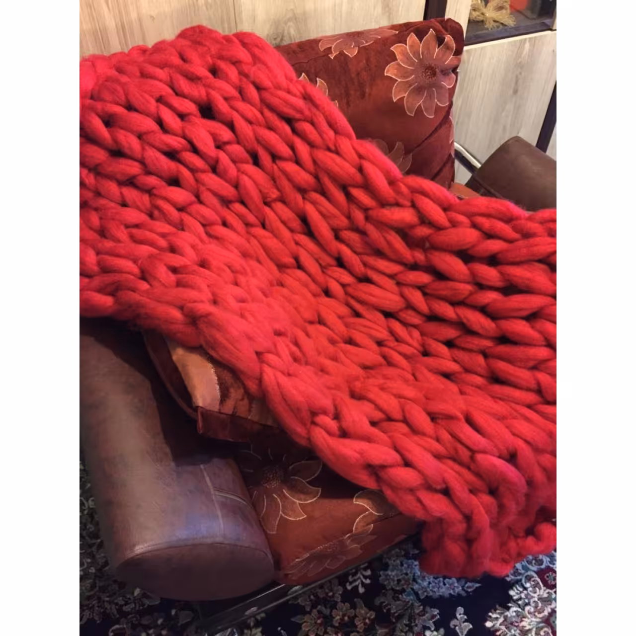 روانداز کانجی دست بافت بوژان 75*150