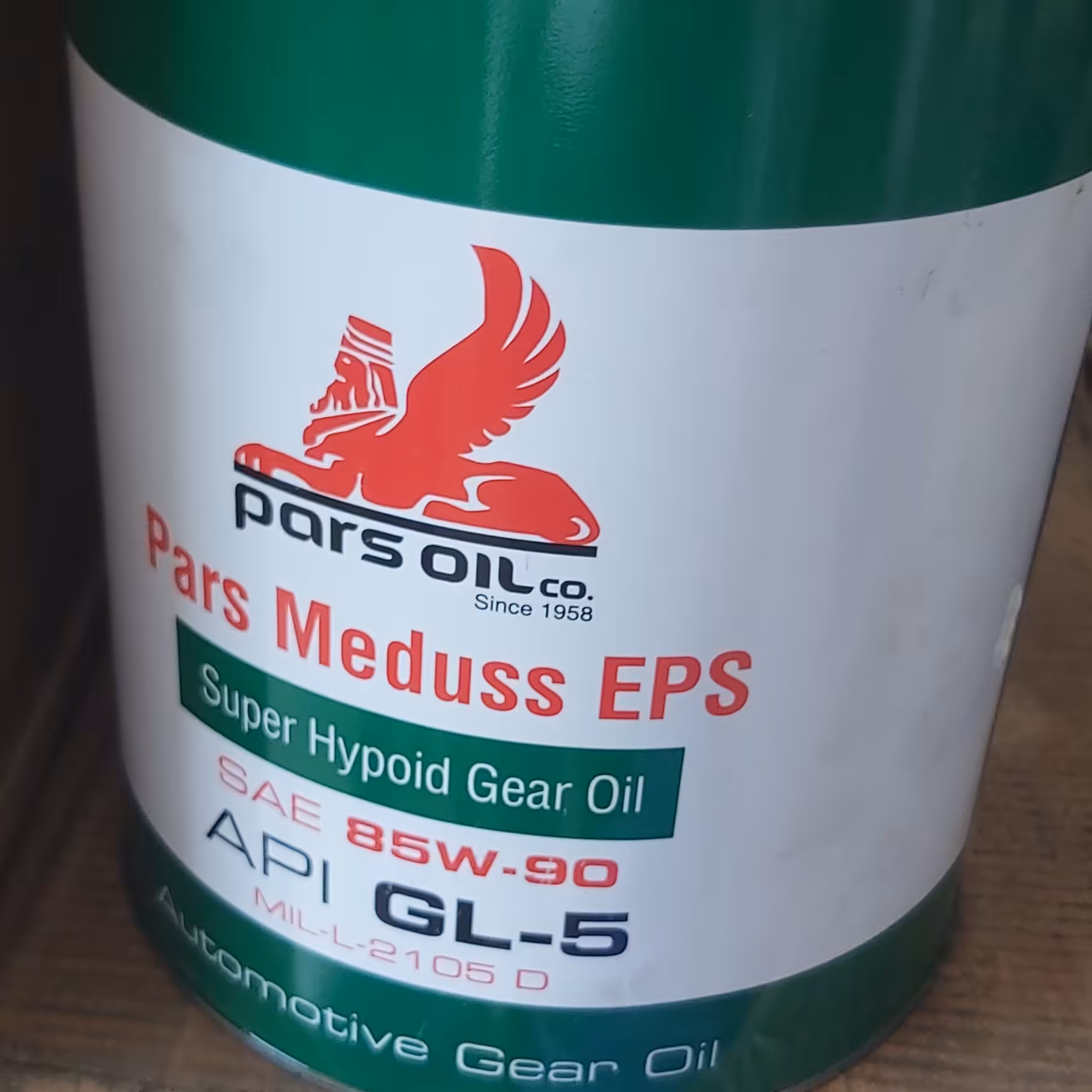 واسکازین(روغن دنده) پارس مدل پارس مدوس  85W-90 حجم 3.785 لیترGL-5(تضمین اصالت)