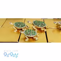 جا جواهری 3 عددی لاکپشت نگین رنگی