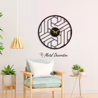 ساعت دیواری فلزی مدرن دایره ای قطر 45 سانتمیتر  کد MD-1118