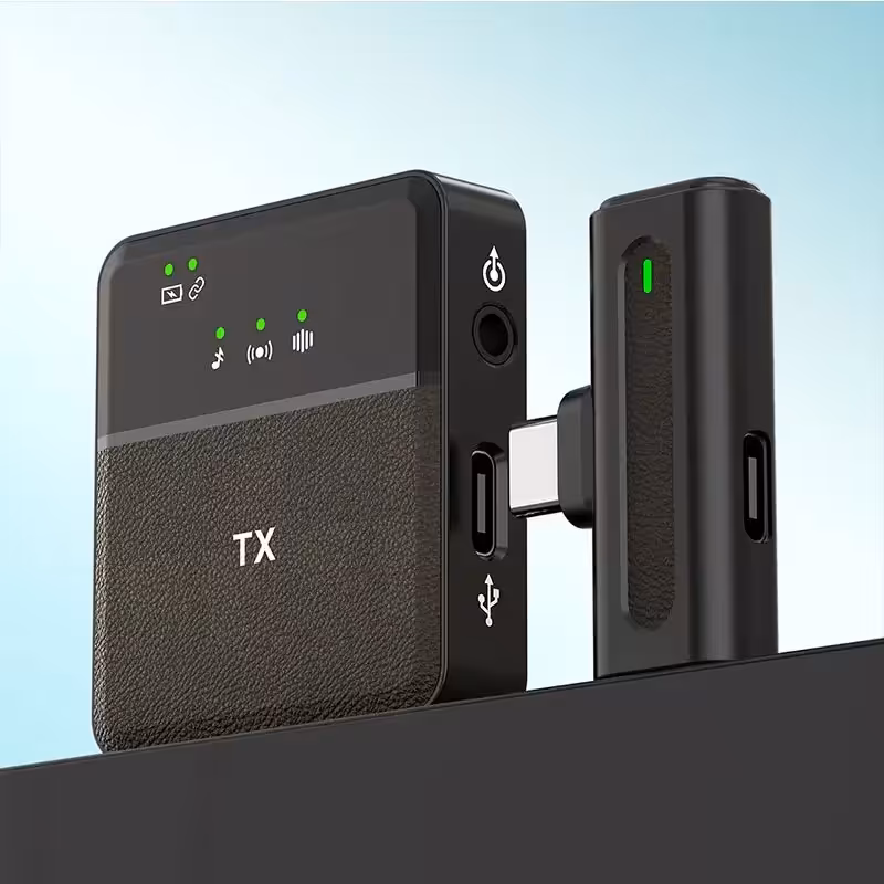 میکروفون یقه ای بی سیم مدل SX8 تایپ C و لایتنینگ