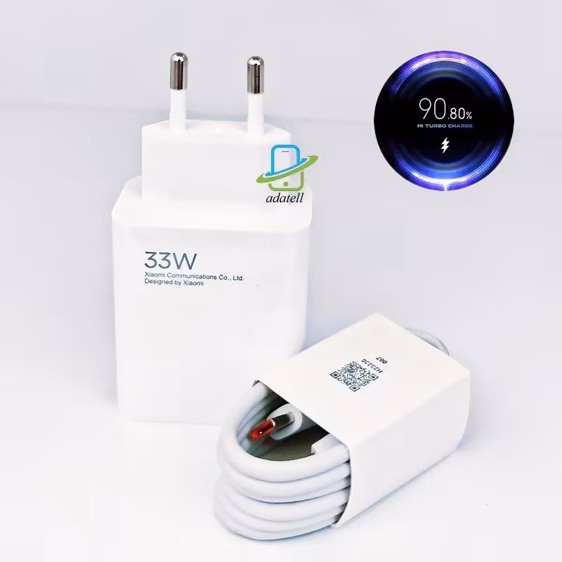 شارژر اورجینال سرکارتنی 33 وات توربو شارژ پوکو ایکس 3  Poco X3 شیائومی همراه کابل  با 2 سال گارانتی
