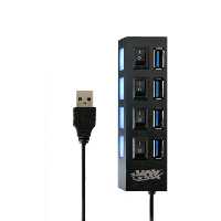 هاب X-VOX USB2.0 مدل x-816 چهار پورت کلیددار طول 0.5 متر