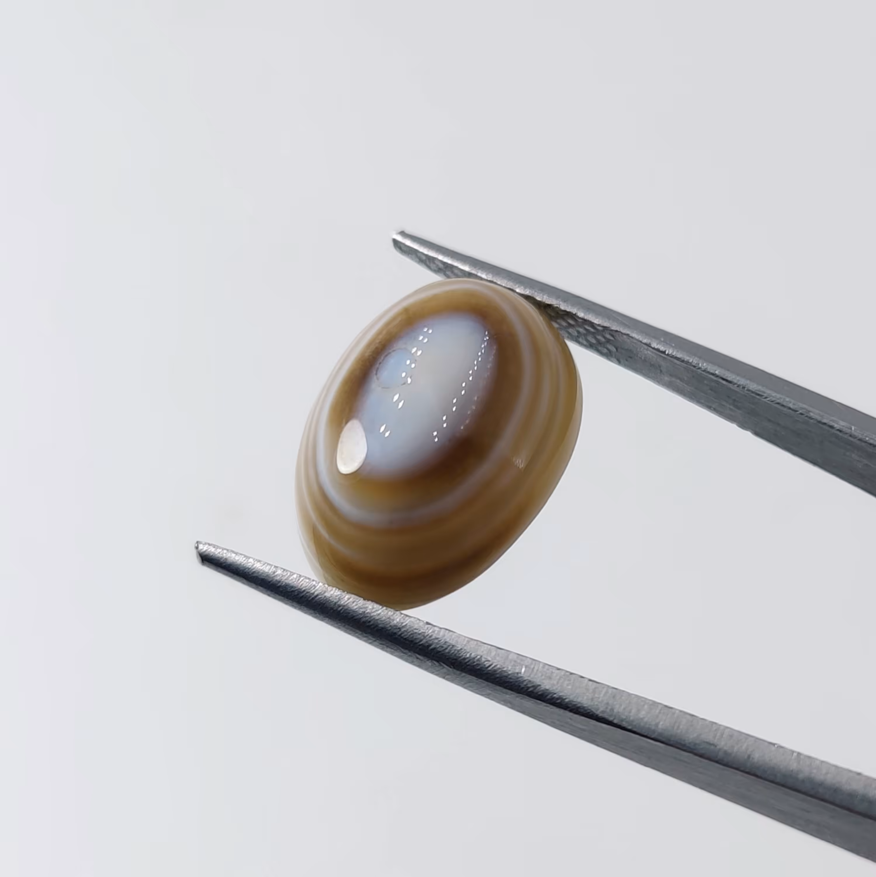 نگین سنگ عقیق چند لایه معدنی و طبیعی