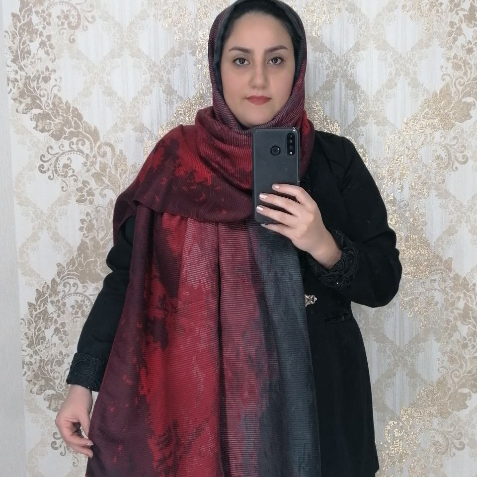 شال نخی منگوله دار پاییزه طیفی قرمز