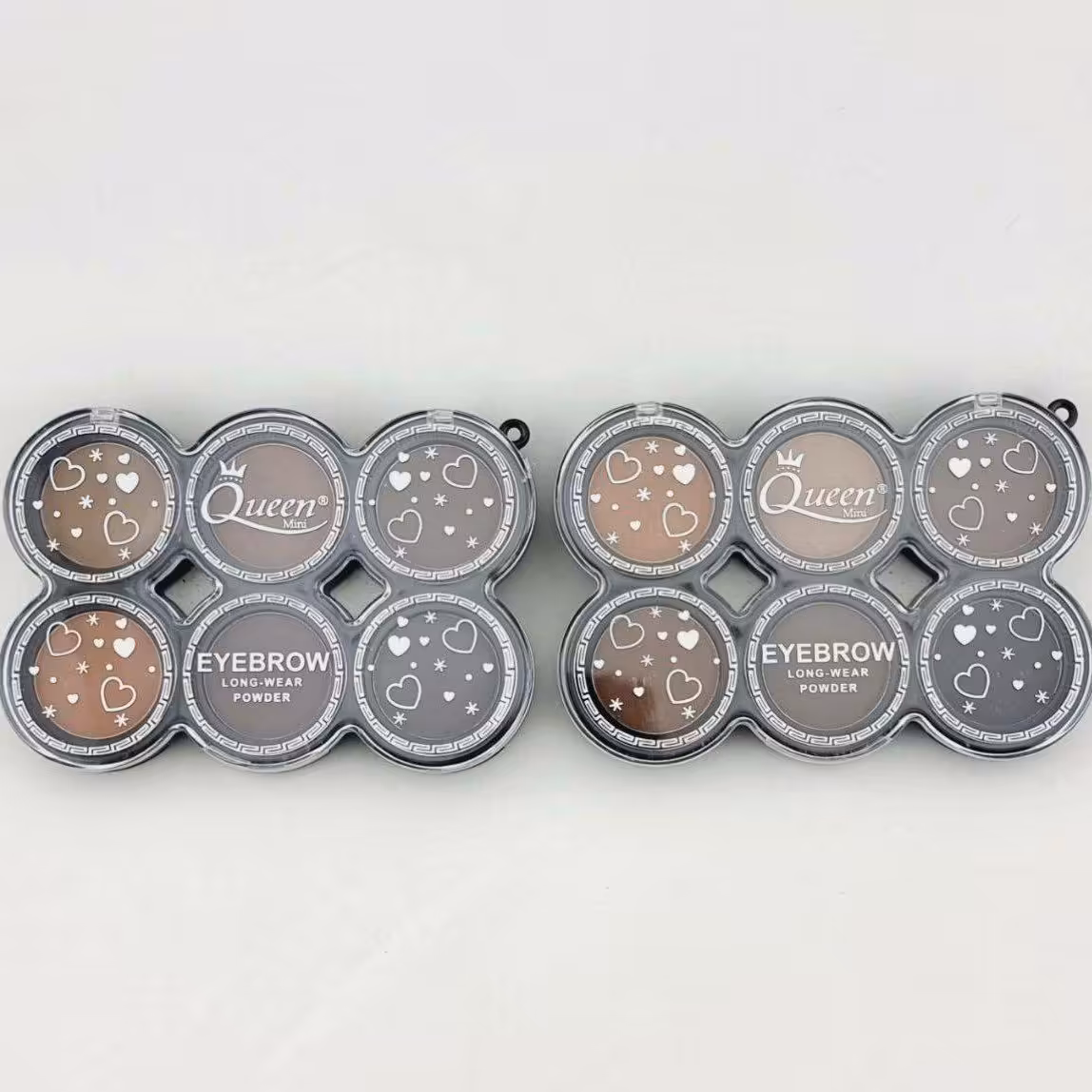 پالت سایه ابرو شش رنگ مینی کویین 