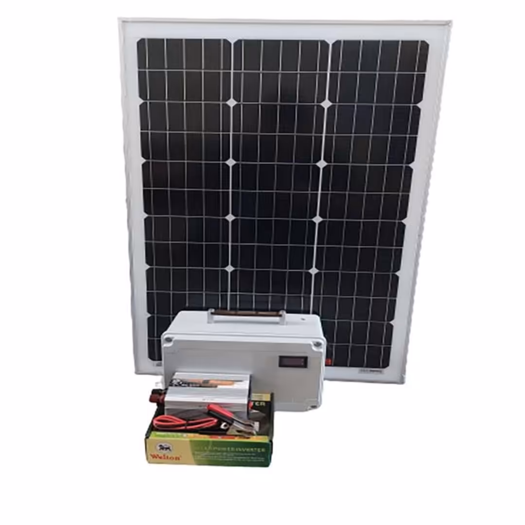 سیستم روشنایی وخورشیدی لیتیومی مدل SCPK-60W-AC500 ظرفیت 360 وات