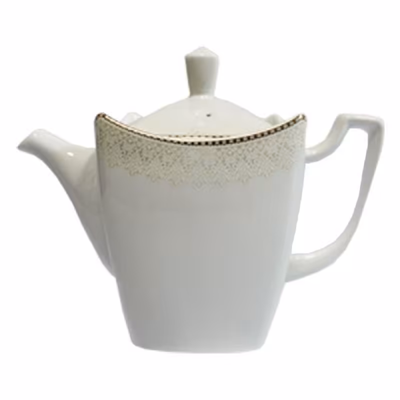 قوری پذیرایی متوسط چینی لورین مدل ملورین کد 3525(پس کرایه)