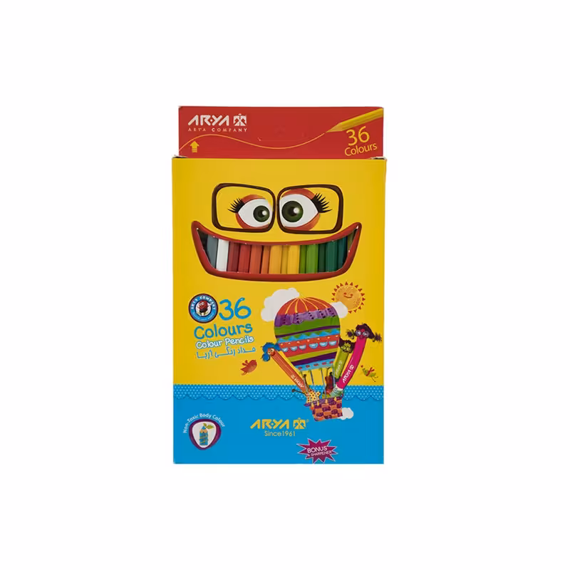 مداد رنگی 36 رنگ آریا کد AT-128-3