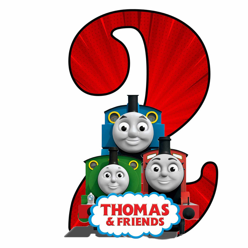 استند رومیزی تولد مدل عدد 2 طرح توماس کد 1435