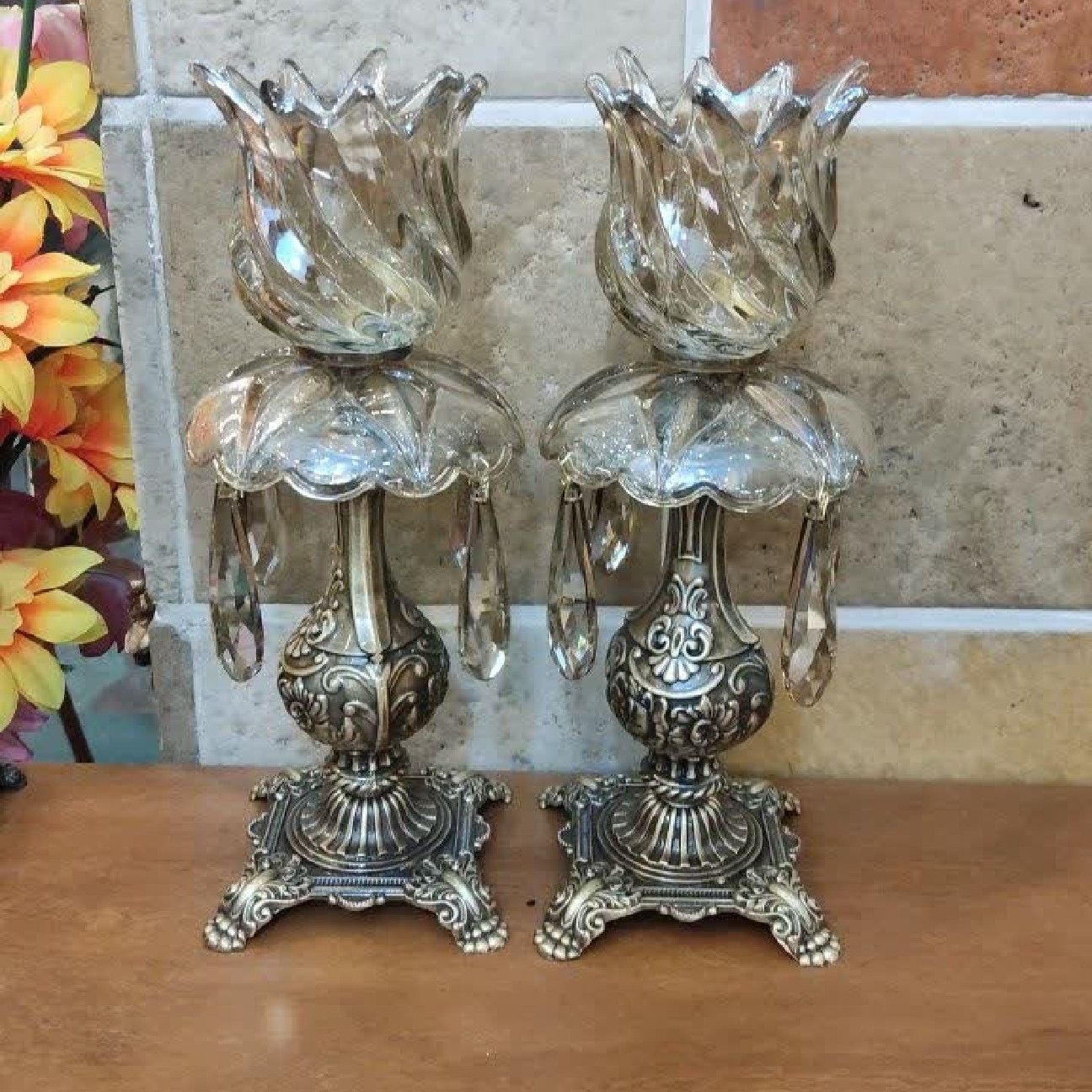 شمعدان کریستال لاله کد 03