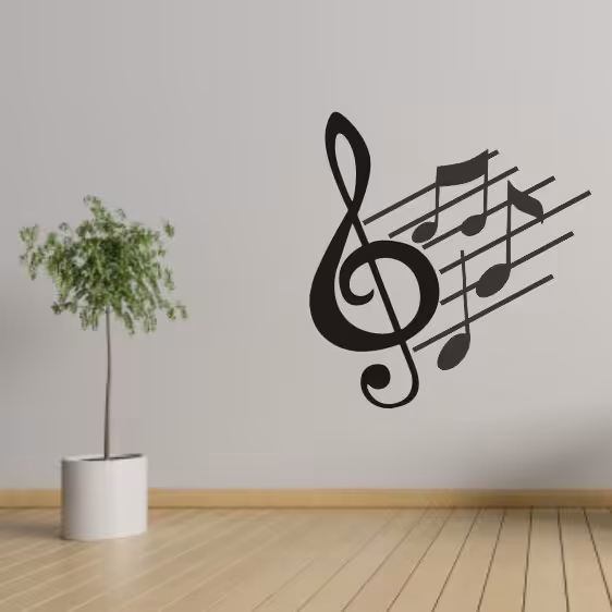 استیکر و پوستر طرح نت موسیقی کد 37 سایز 30 در 30 به قیمت 170 هزار تومان