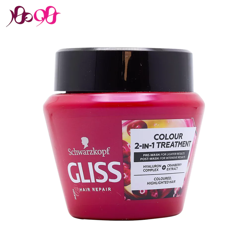 ماسک مو قرمز گلیس موهای رنگ شده - Gliss
