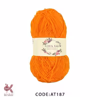 کاموا اکریل تاب  نارنجی   AT187