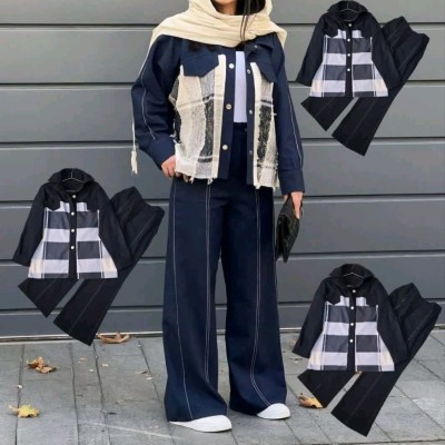 کت و شلوار چاپی زنانه