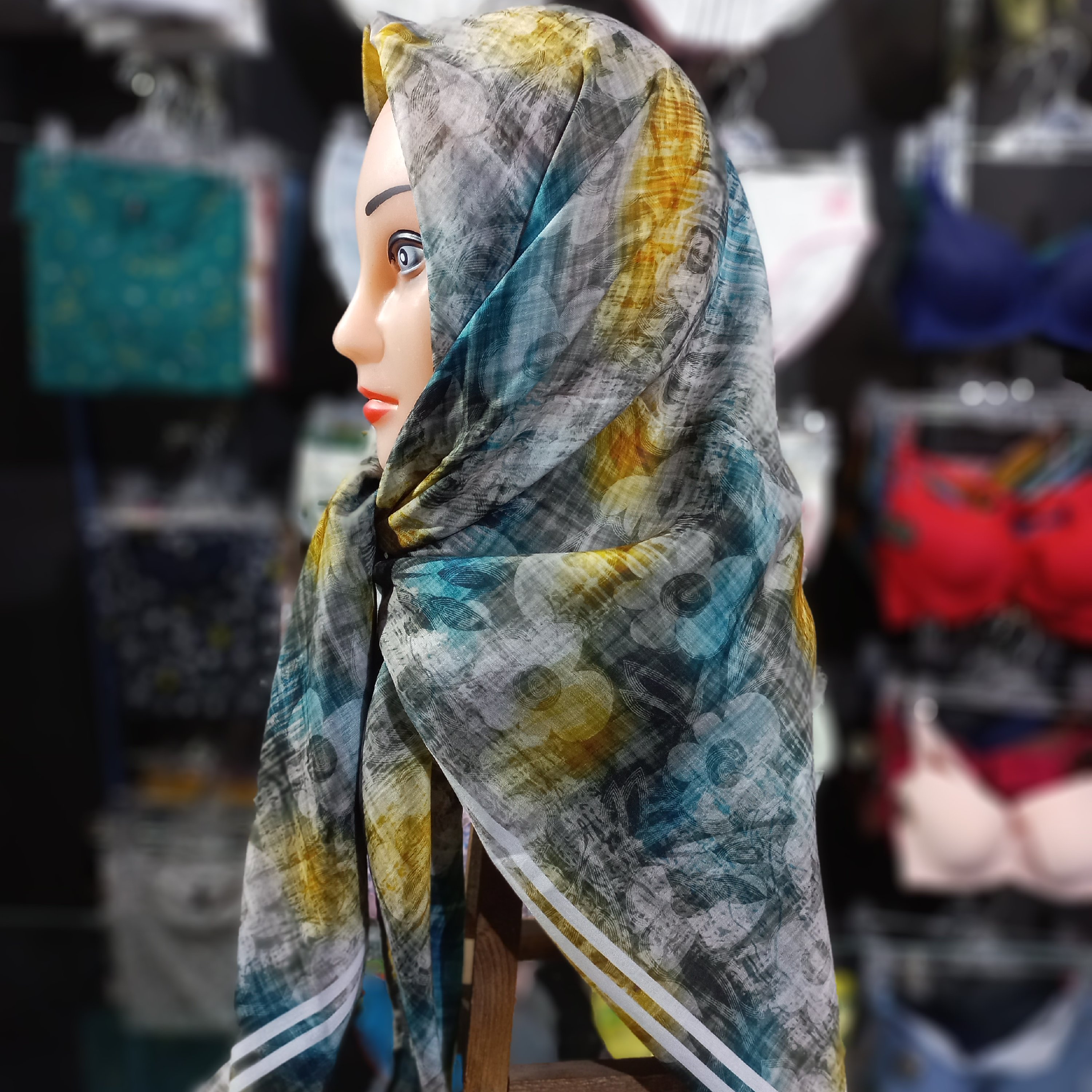 روسری زنانه قواره 100 گلدار 