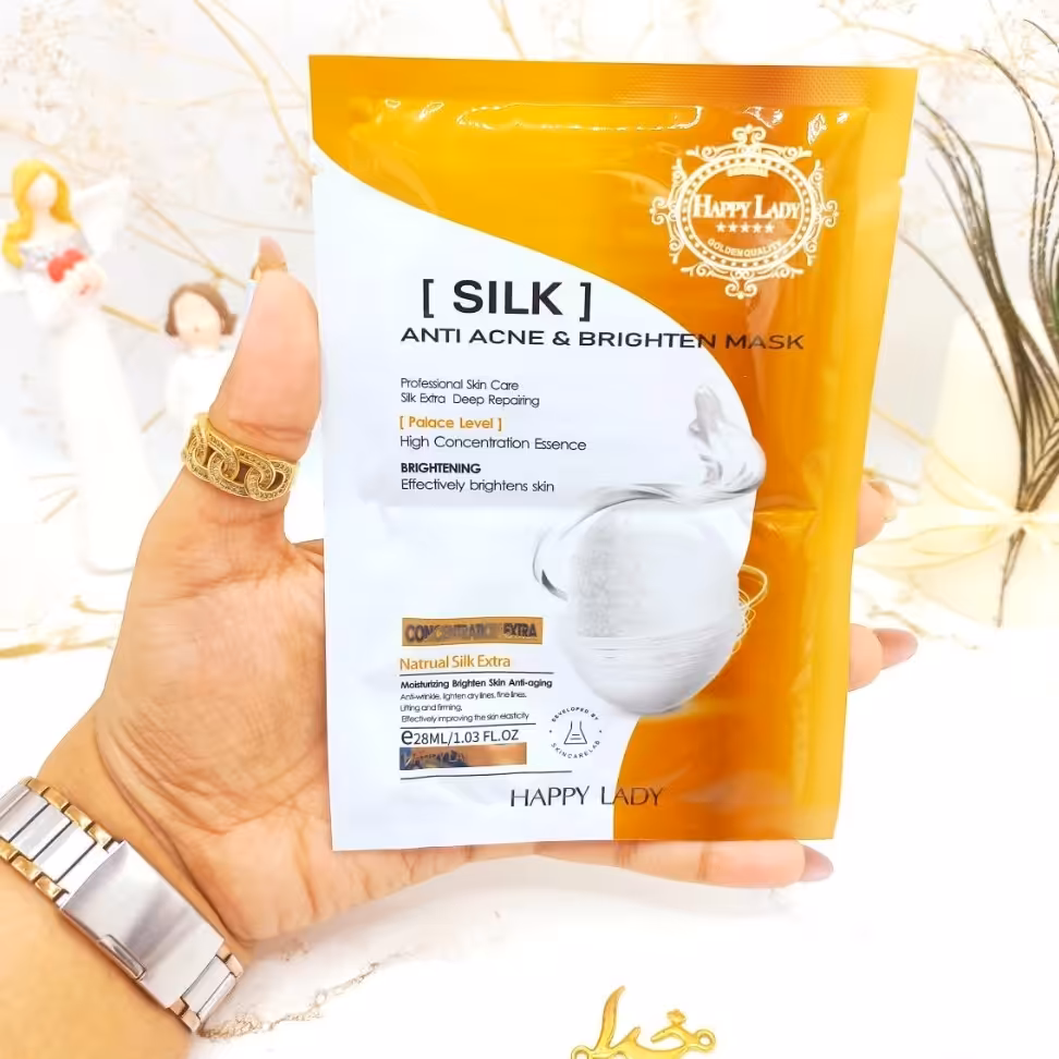 ماسک ورقه ای لایه بردار پیله ابریشم هپی لیدی HAPPY LADY کد HL3205