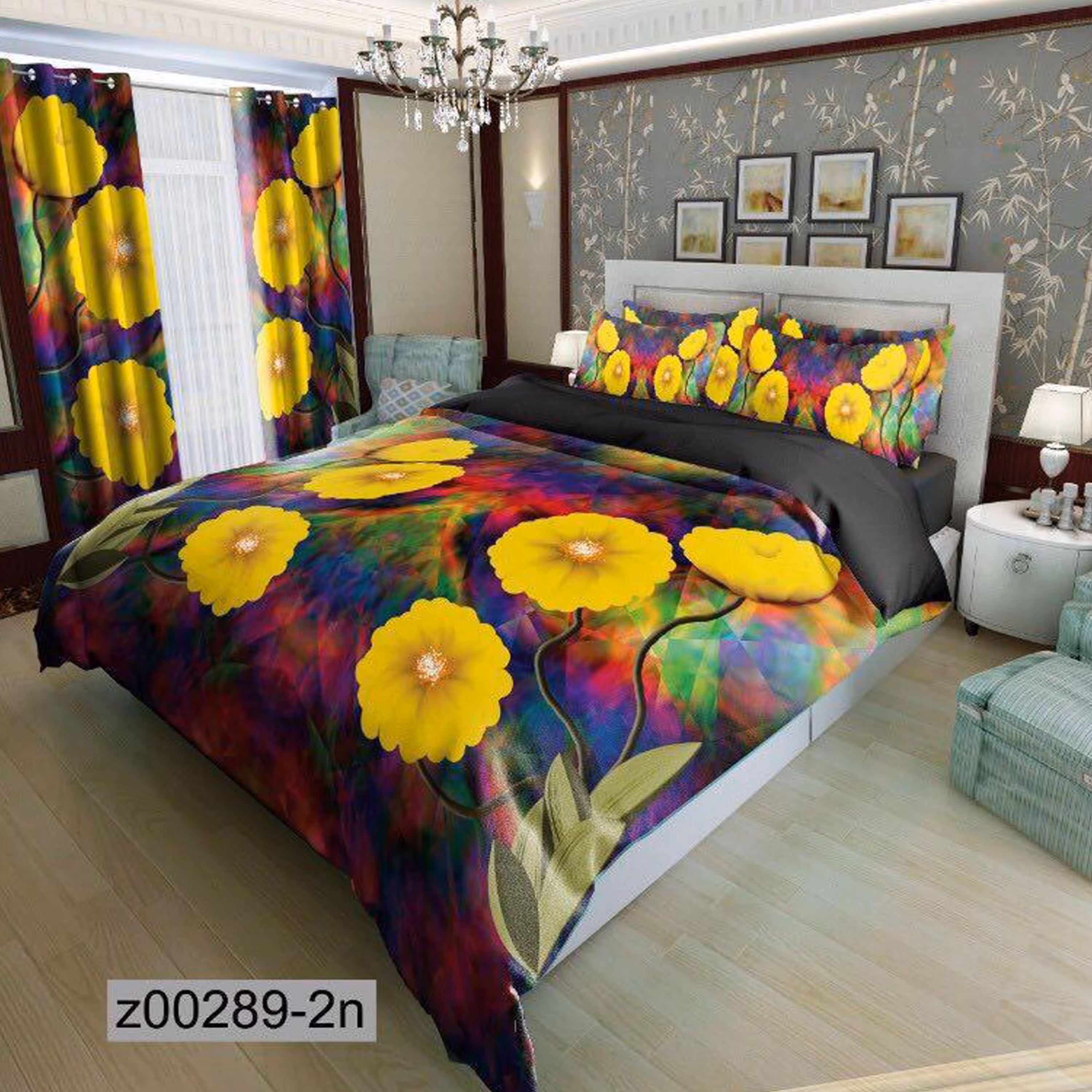 سرویس روتختی 1 نفره تنسل چاپی برندترک لند (Turk Land)  کد z 289