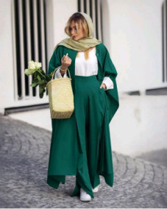 مانتو شلوار زنانه اسکاچی مدل تابستونی