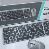 کیبورد و موس وایرلس بلوتوثی شارژی slim