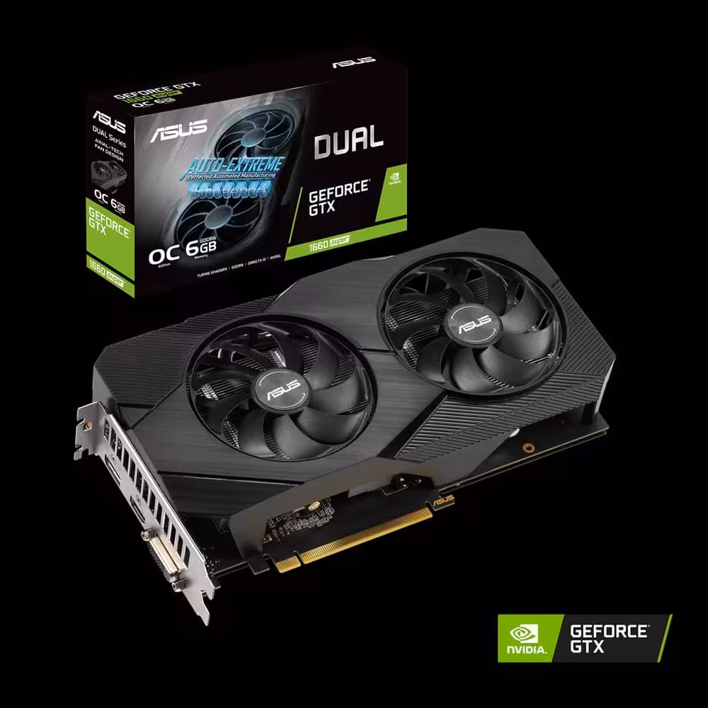 کارت گرافیک ایسوس GTX1660 DUAL SUPER-6G