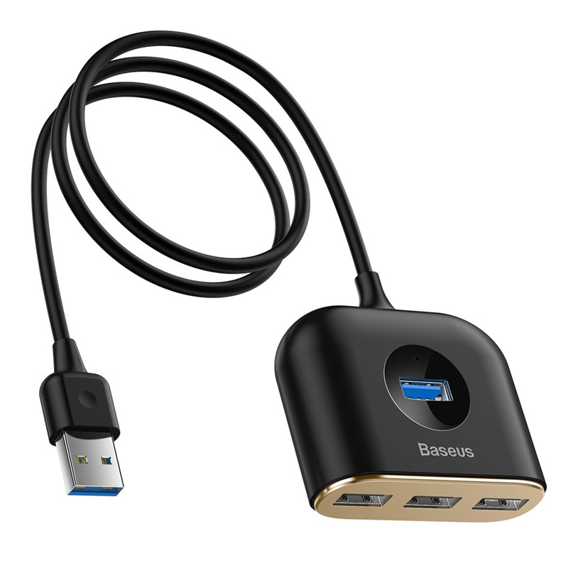 هاب 4 پورت USB3.0/USB2.0 باسئوس مدل CAHUB-AY01 با کابل 1مترBaseus CAHUB-AY01 USB3.0 4Port HUB