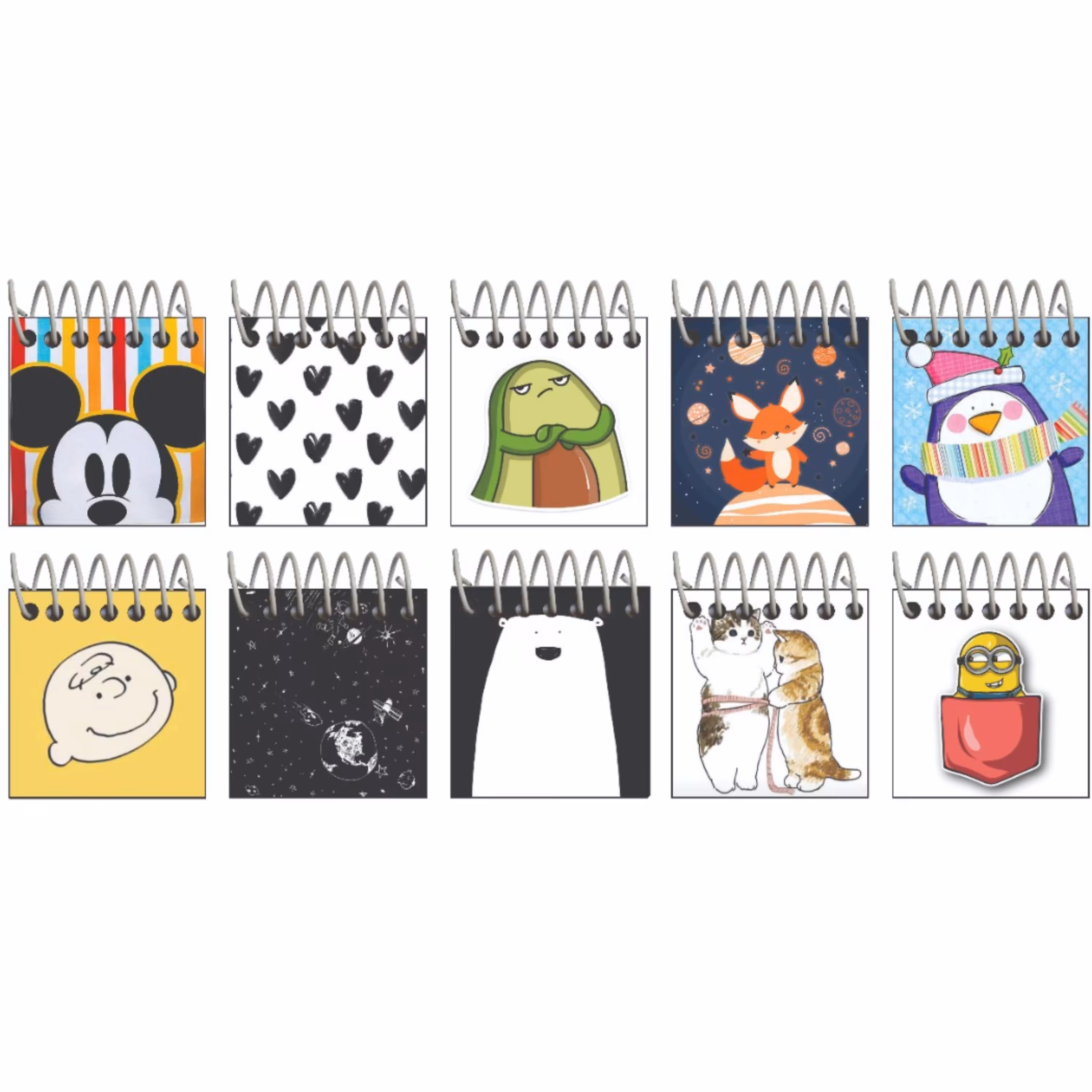 دفترچه یادداشت 5 سانتی بسته 10 عددی 4