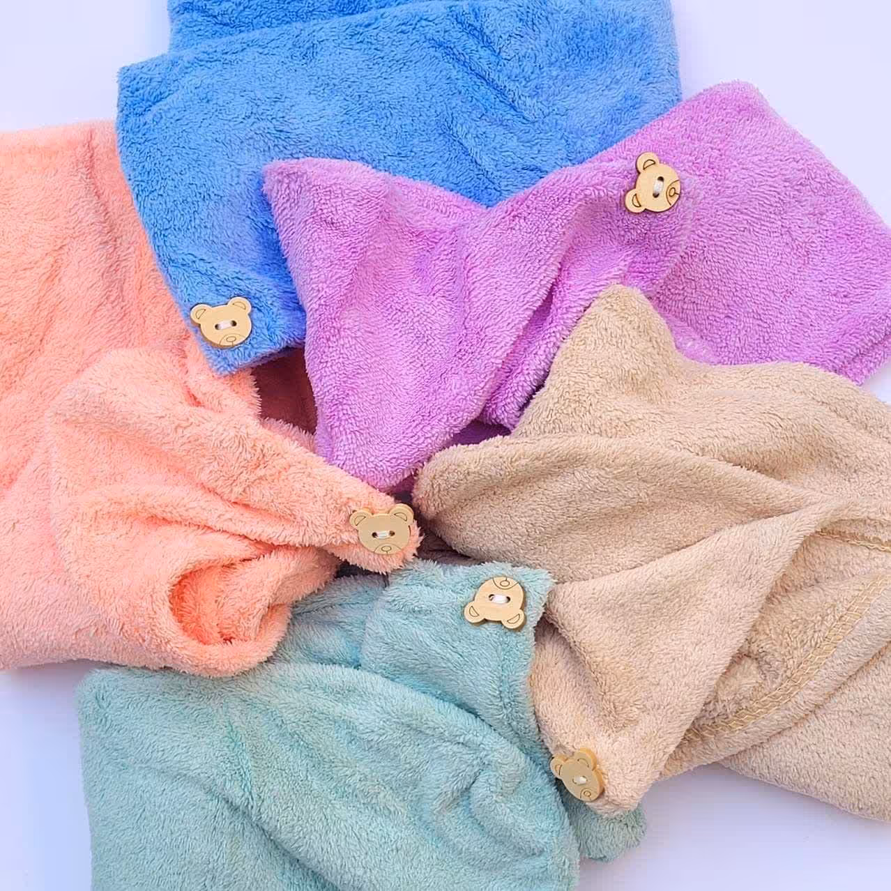 حوله جادویی حوله حمام حوله سر حوله دکمه دار