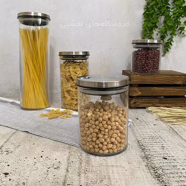 بانکه شیشه ای مدل هرا سایز 3 نیلوفر