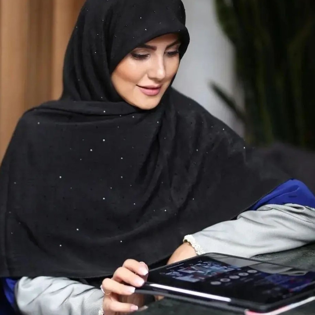 روسری وال اسلپ نگین دار