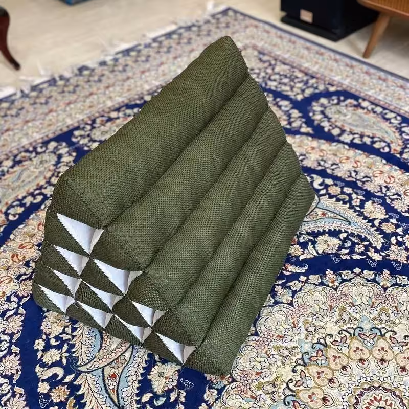 لم پشتی سه گوشه زنبوری سبز 