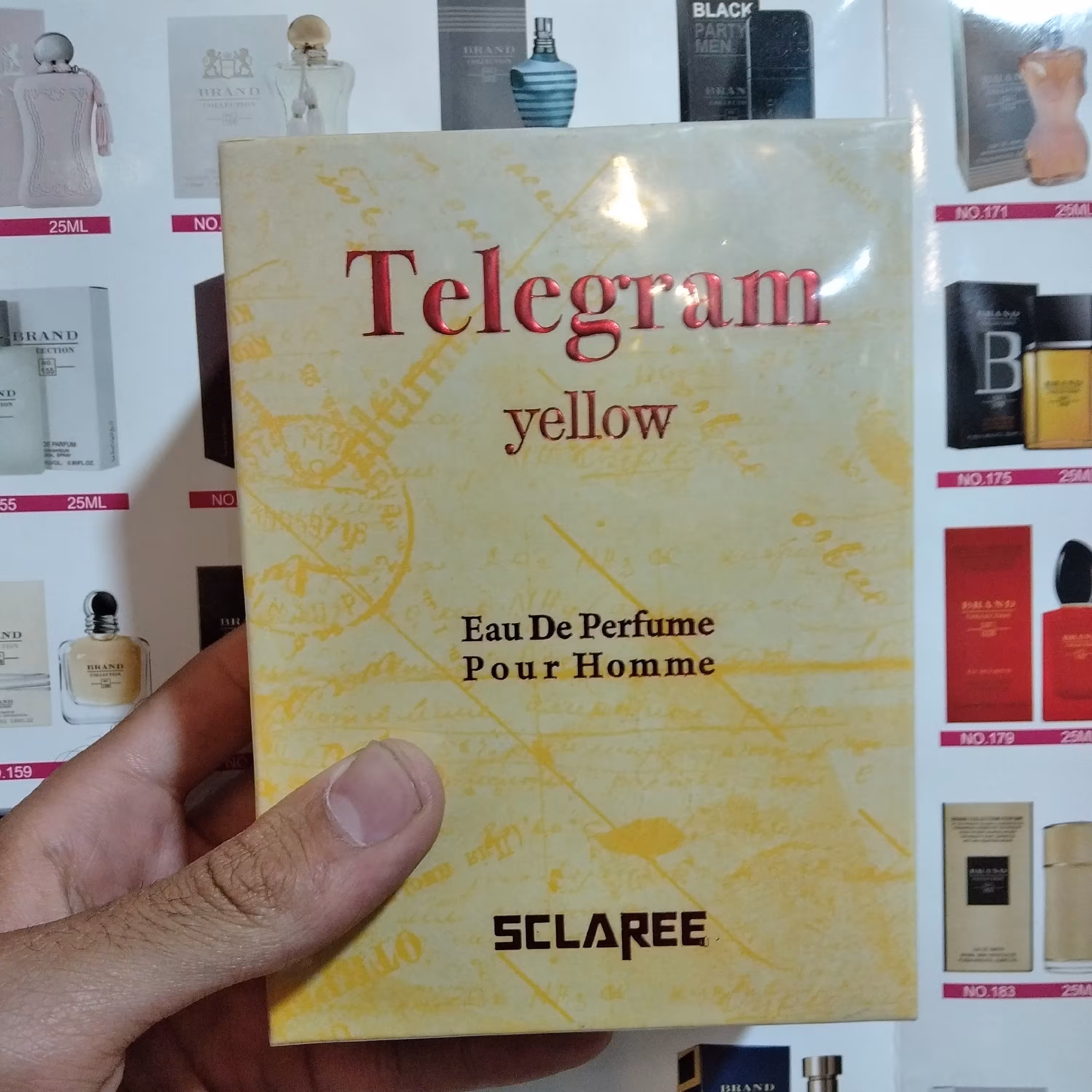 ادکلن تلگرام طلایی اسکلاره
