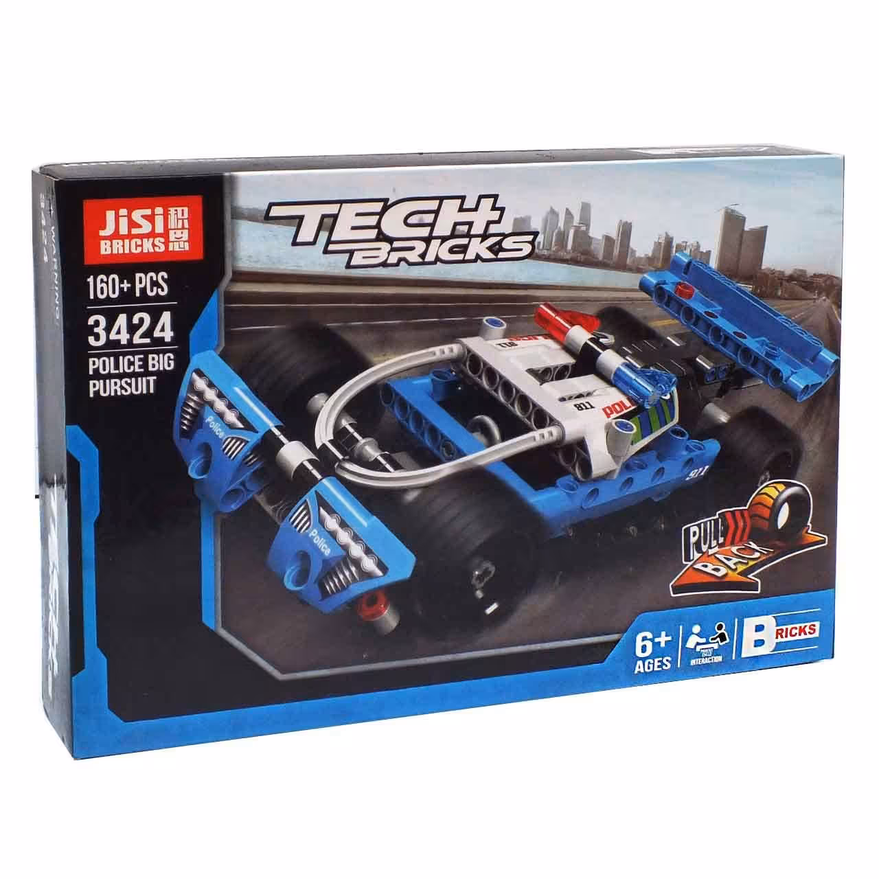 ساختنی جی سی مدل ماشین پلیس عقب کش کد 3424