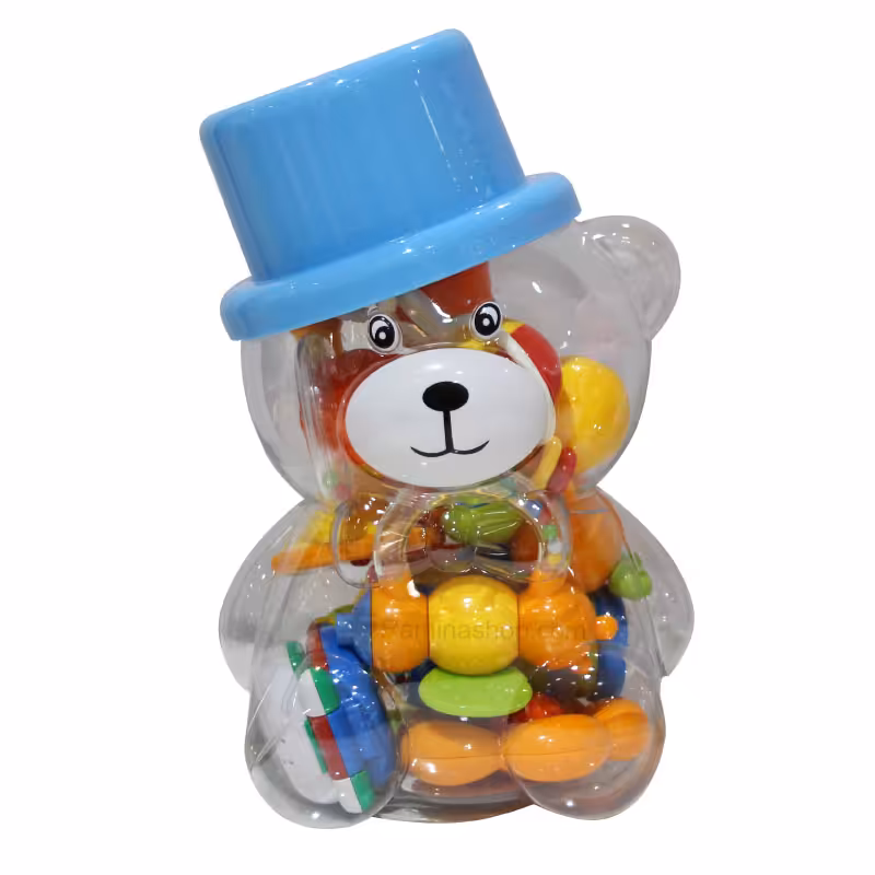 پک جغجغه طرح خرس کلاه کج