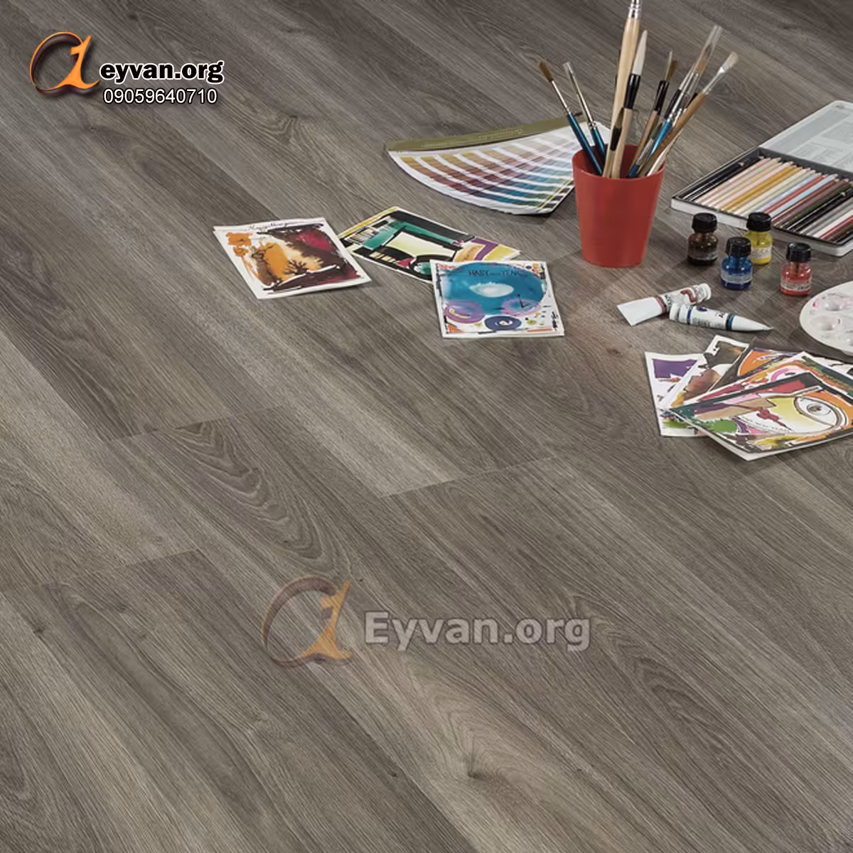 پارکت لمینت نسکافه ای تیره کد 10105