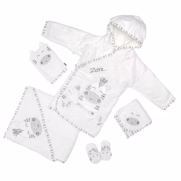 ست حوله نوزاد و کودک گورخر پاپو papo