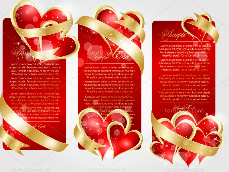 وکتور کارت تبریک ولنتاین | گرافیک با طعم تربچه