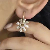 گوشواره زنانه طرح گل کد 5904