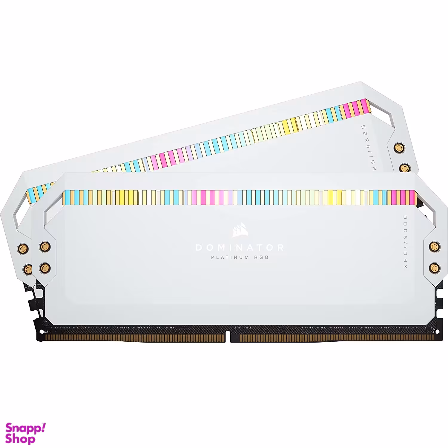 حافظه رم دو کاناله کورسیر مدل Dominator Platinum RGB White 5600MHz DDR5 ظرفیت 32 گیگابایت