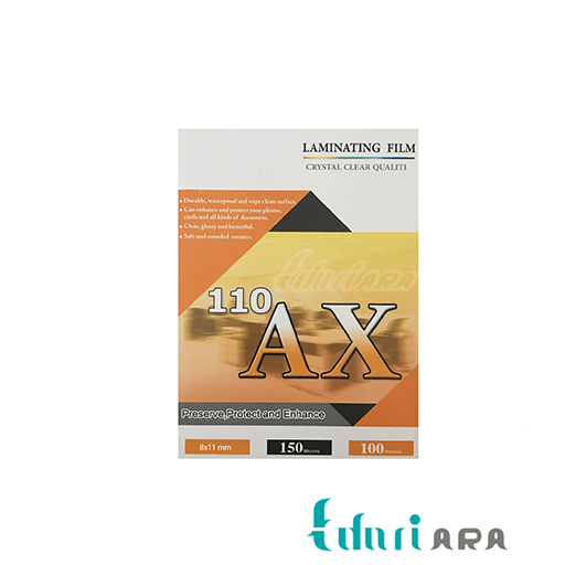 طلق پرس براق آ ایکس 150 میکرون سایز 8x11 سانتی متر بسته 100 عددی