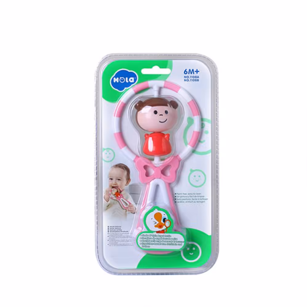 اسباب بازی هولا hola جغجغه طرح فرشته صورتی کد 1108