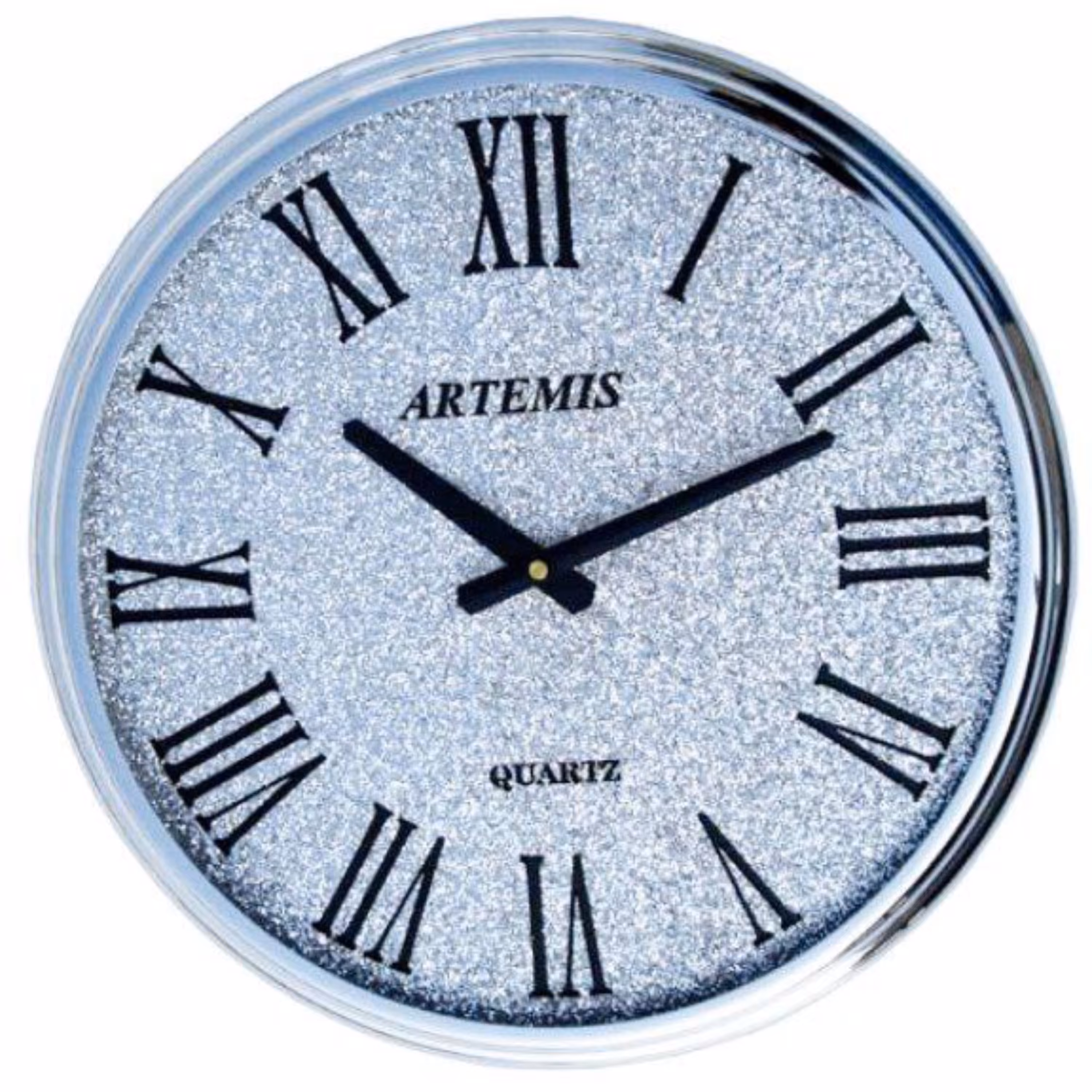 ساعت دیواری آرتمیس فلزی طلایی و نقره ای کد 2024 
