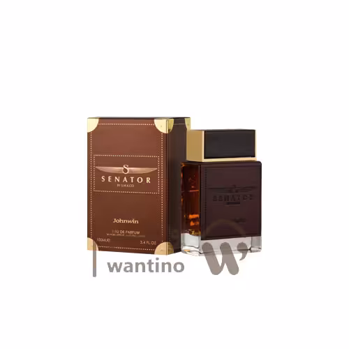 عطر ادکلن مردانه سناتور چرمی قهوه ای جانوین (Johnwin SENATOR Leather) حجم 100 میل