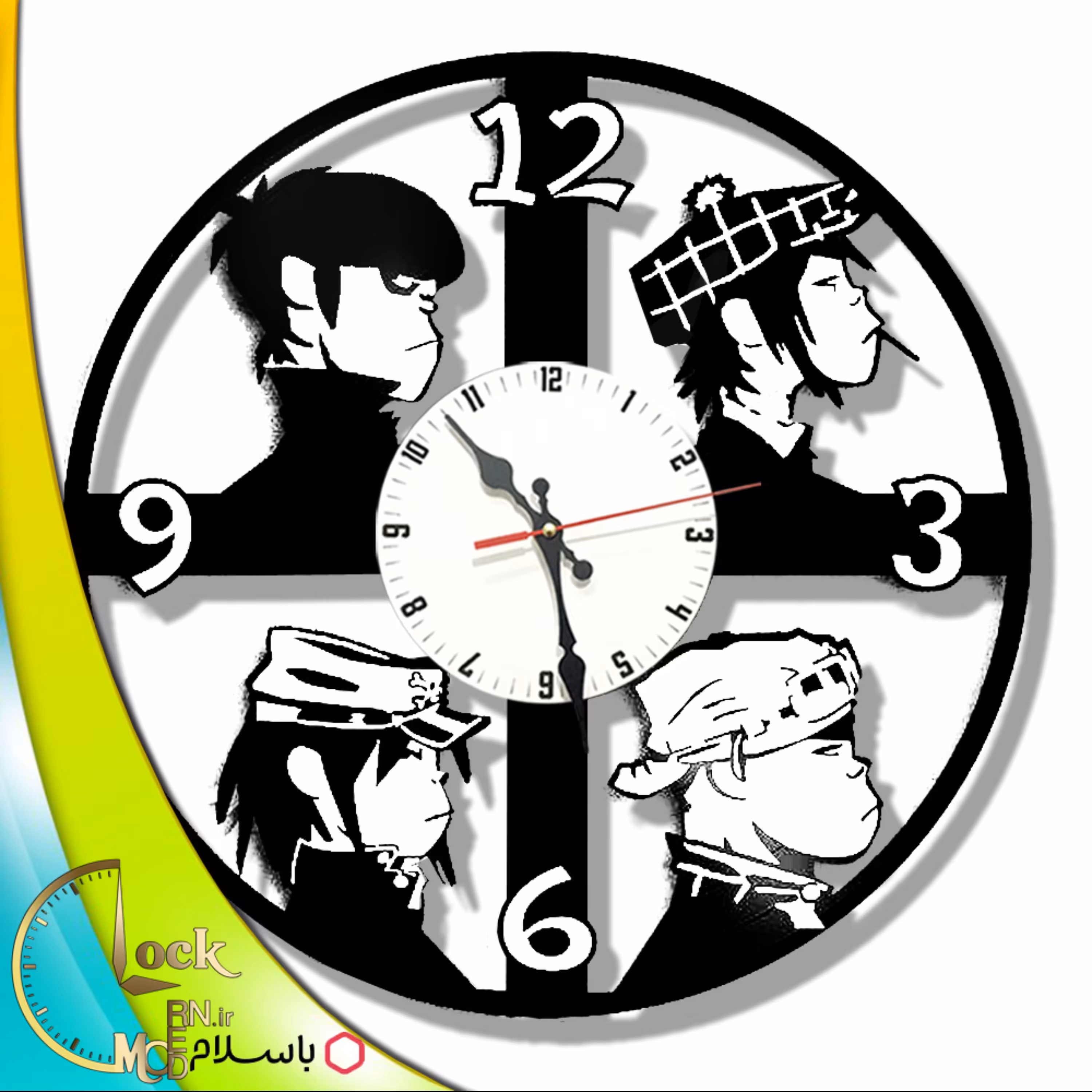 ساعت دیواری طرح پسرک کد 469