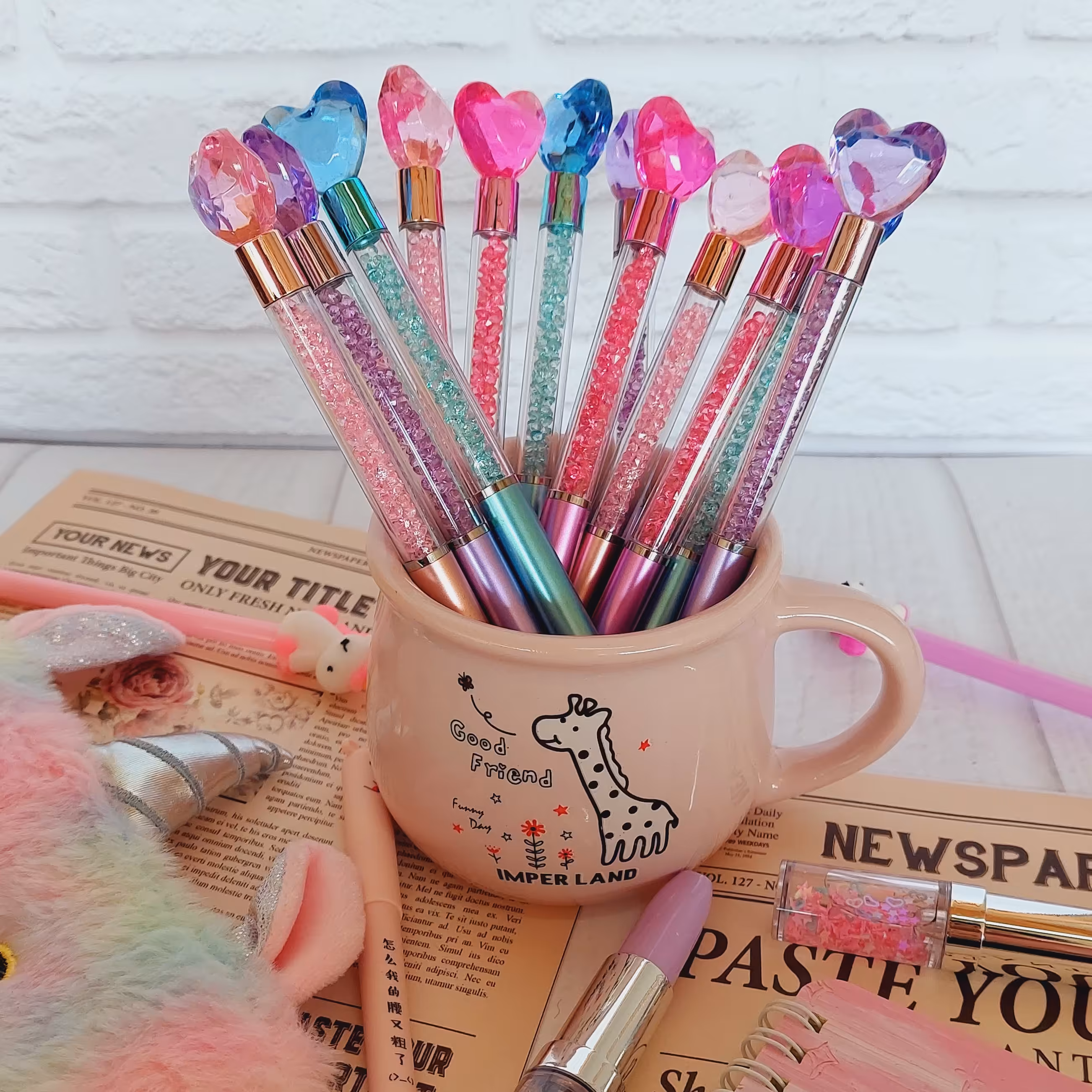 لوازم تحریر فانتزی . روان نویس الماسی