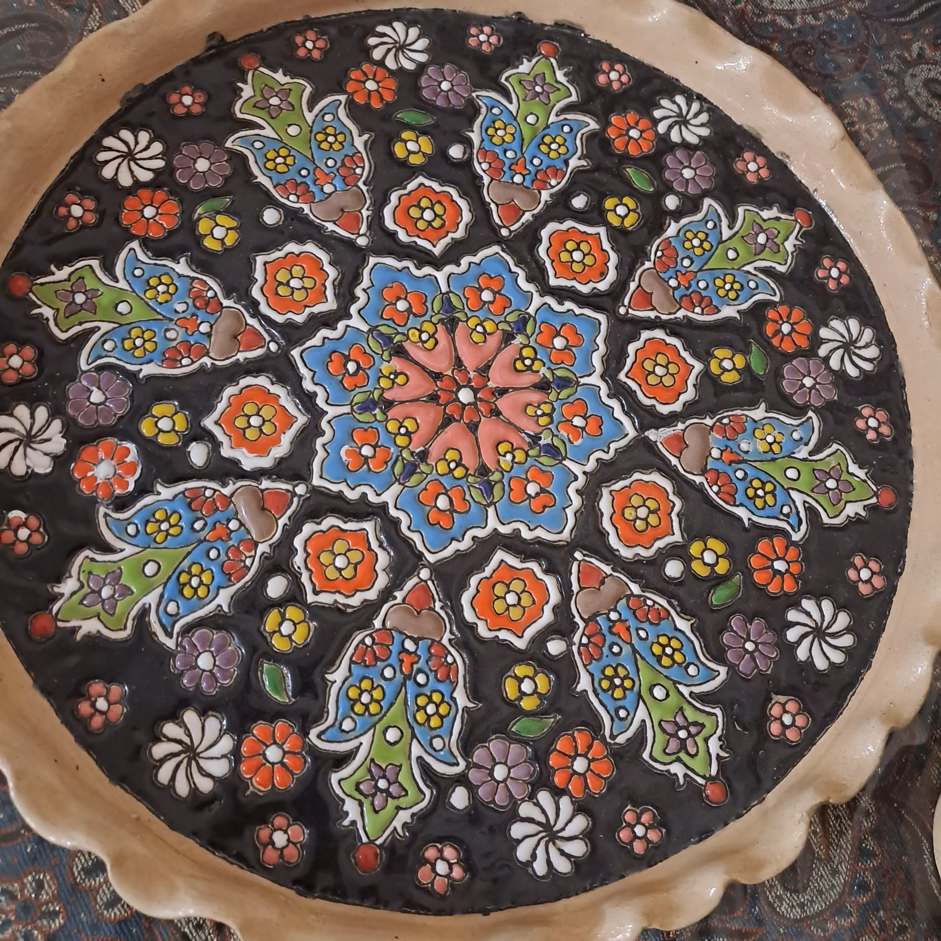 سینی  میناکاری قطر 30 سانت